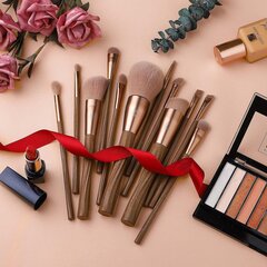 Eigshow Ecopro Набор кистей из 12 предметов Eco Coffee Makeup цена и информация | Кисти для макияжа, спонжи | kaup24.ee