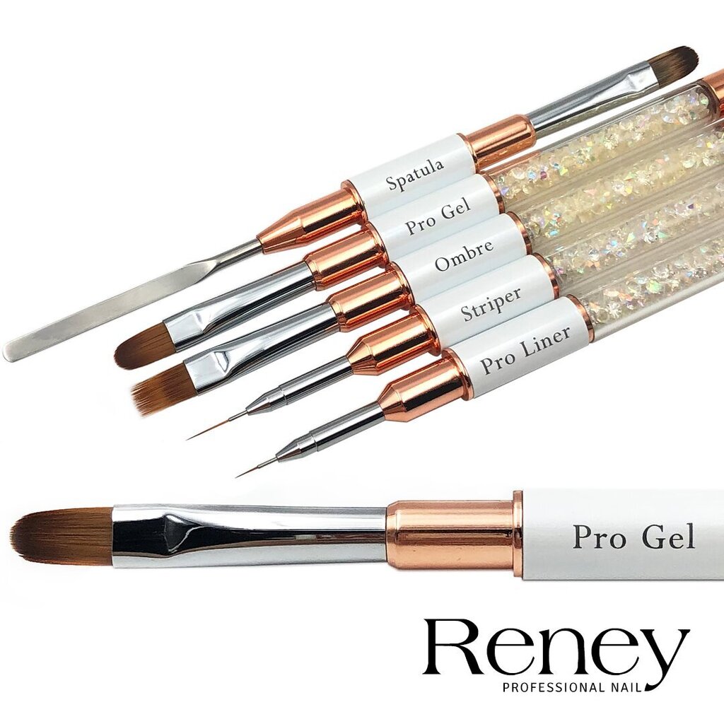 Ovaalne geelipintsel Reney Pro Gel AN07, 5,0*11,5 mm hind ja info | Maniküüri ja pediküüri tarvikud | kaup24.ee