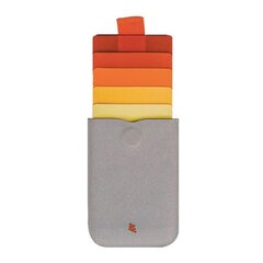 DAX Kaardihoidja rahakott nahk-mikrofiiber, punane-hall hind ja info | Meeste rahakotid | kaup24.ee