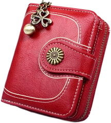 Väike rahakott naistele C24, punane цена и информация | Женские кошельки, держатели для карточек | kaup24.ee
