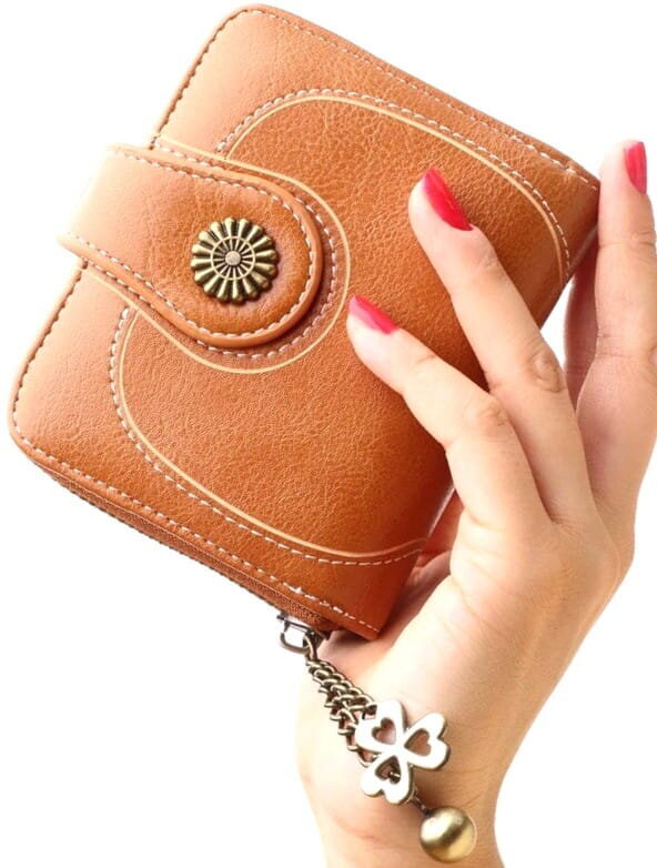 Väike rahakott naistele C24, pruun цена и информация | Naiste rahakotid | kaup24.ee