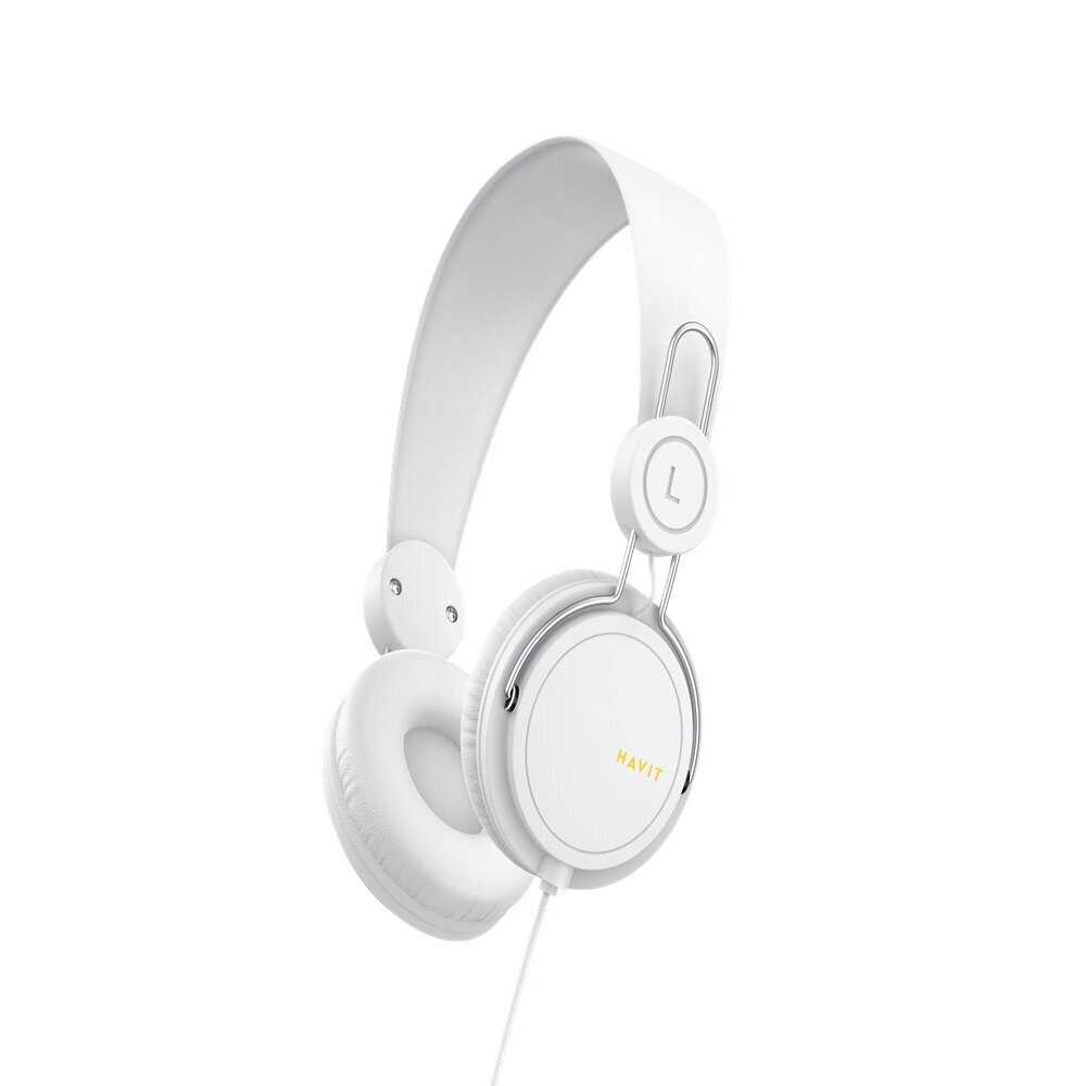 HAVIT wired headphones HV-H2198D on-ear white hind ja info | Kõrvaklapid | kaup24.ee