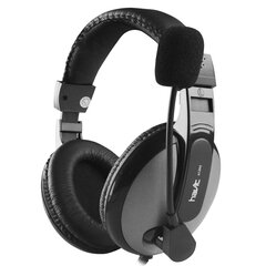 HAVIT wired headphones H139d on-ear with microphone steel-grey hind ja info | Kõrvaklapid | kaup24.ee