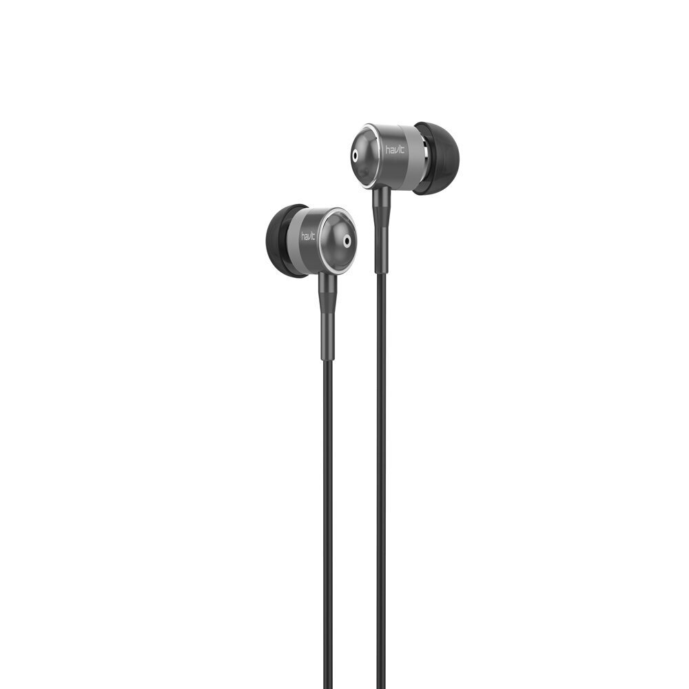 HAVIT wired headphones HV-L670 in-ear grey цена и информация | Kõrvaklapid | kaup24.ee
