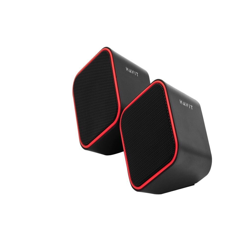 HAVIT computer speakers 2.0 HV-SK473 black-red hind ja info | Kõlarid | kaup24.ee