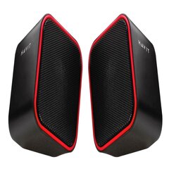 Аудио колонки HAVIT computer speakers 2.0 HV-SK473, black-red цена и информация | Аудиоколонки | kaup24.ee