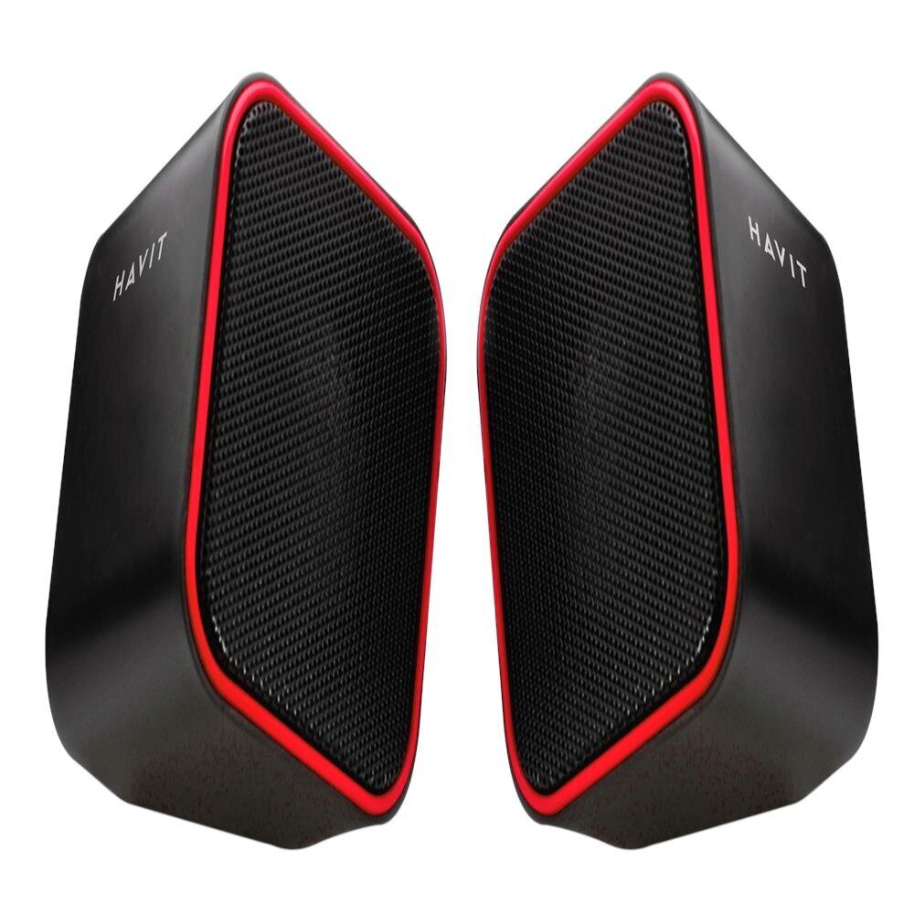 HAVIT computer speakers 2.0 HV-SK473 black-red цена и информация | Kõlarid | kaup24.ee