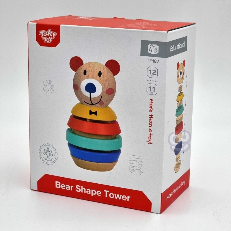 Puidust puzzle Tooky mänguasi - Teddy Bear hind ja info | Imikute mänguasjad | kaup24.ee