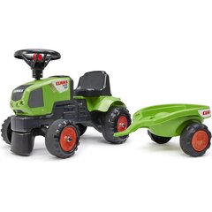 Laste traktor koos haagisega - Baby Claas Axos 310, roheline цена и информация | Игрушки для мальчиков | kaup24.ee