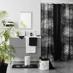 Коврик для ванной Douceur d'Intérieur, черный/серебристый, 45 x 75 см цена и информация | Аксессуары для ванной комнаты | kaup24.ee