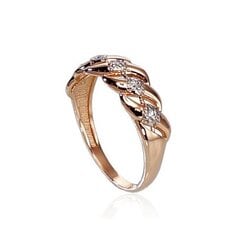 Sõrmus punasest kullast Diamond Sky "Camellia", proov 585 4752263018754 цена и информация | Кольцо | kaup24.ee