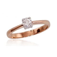 Золотое кольцо для женщин Diamond Sky Solitaire IV 4752263019591 цена и информация | Кольцо | kaup24.ee