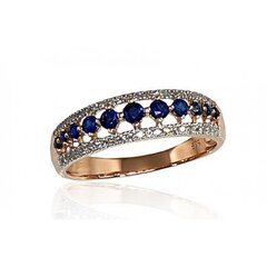 Золотое кольцо с бриллиантами "Камелия III" из красного золота 585 пробы 4752263018013 цена и информация | Кольцо | kaup24.ee