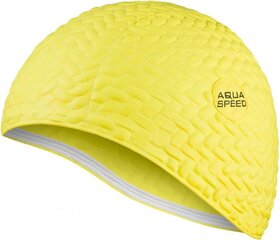 Ujumismüts Aqua-speed Bombastic Tic Tac 07 117, kollane hind ja info | Ujumismütsid | kaup24.ee