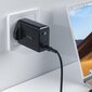 Acefast GaN charger (UK plug) 2x USB Type C 50W, Power Delivery, PPS, Q3 3.0, AFC, FCP black (A32 UK) цена и информация | Mobiiltelefonide laadijad | kaup24.ee