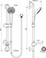 Dušikomplekt Ideal Standard IdealRain, 600 mm dušialus, 3 funktsiooni 100 mm dušiotsik, 1750 mm dušivoolik, seebialus B9415AA цена и информация | Komplektid ja dušipaneelid | kaup24.ee