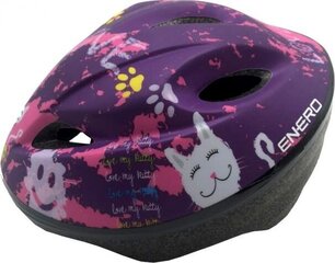 Kask rowerowy dziecięcy regulowany Enero Love Kitty r.M (49-51cm) цена и информация | Шлемы | kaup24.ee