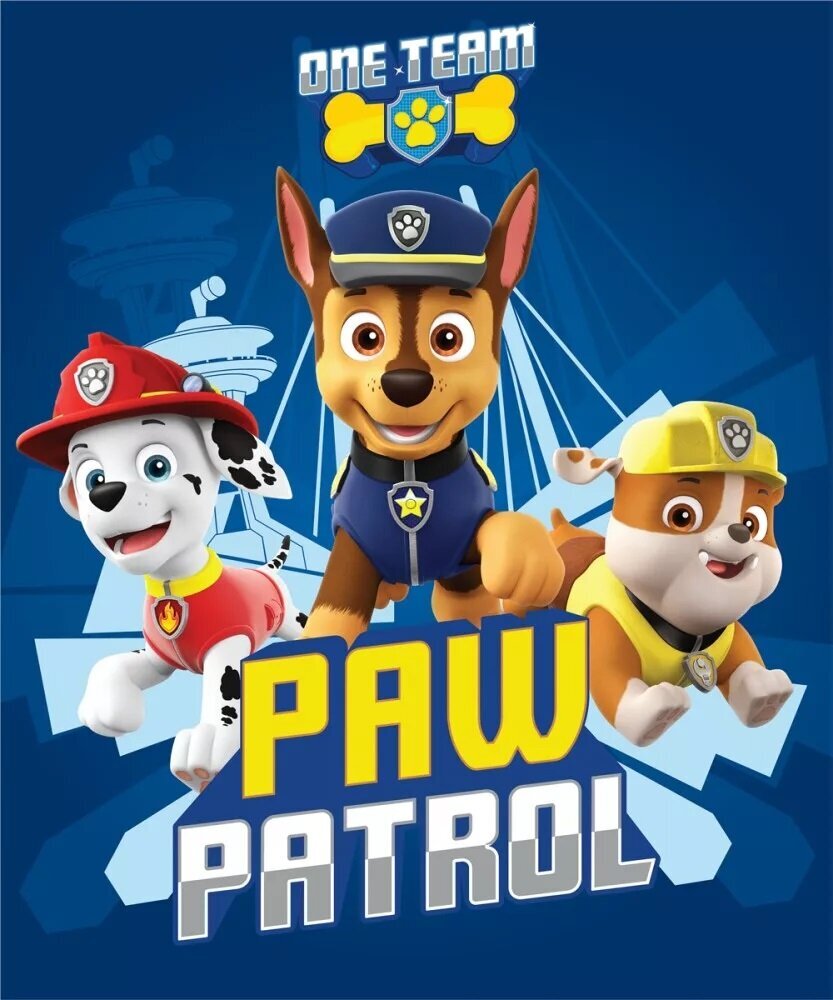 Tekk Paw Patrol, 100 x 140 cm hind ja info | Voodikatted, pleedid | kaup24.ee