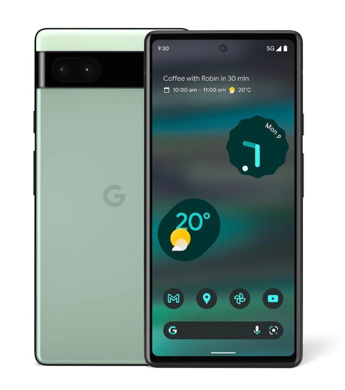 Google Pixel 6a 6/128GB GA03715-GB Green hind ja info | Telefonid | kaup24.ee