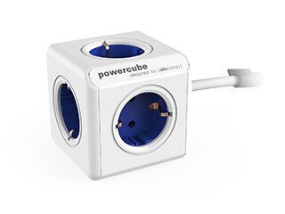 Allocacoc PowerCube pikendusjuhe 1.5 m, sinine цена и информация | Pikendusjuhtmed, kaablid | kaup24.ee