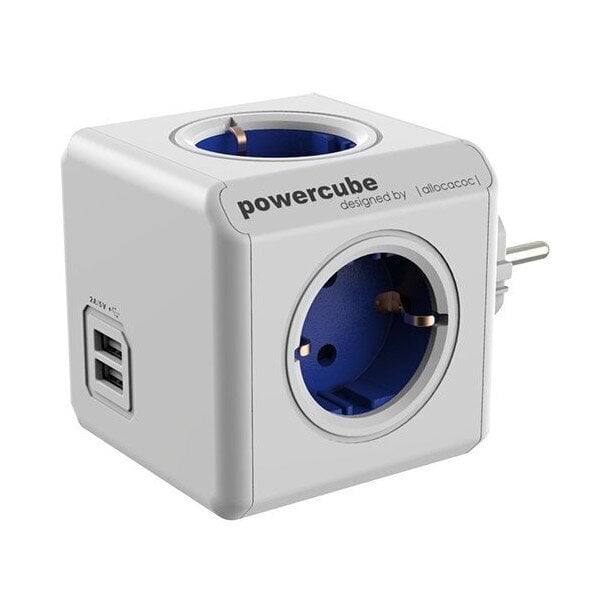 Pikendus Allocacoc PowerCube Original USB, sinine цена и информация | Pikendusjuhtmed, kaablid | kaup24.ee