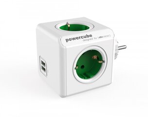 Allocacoc Pikendus PowerCube Original USB, roheline цена и информация | Удлинители | kaup24.ee