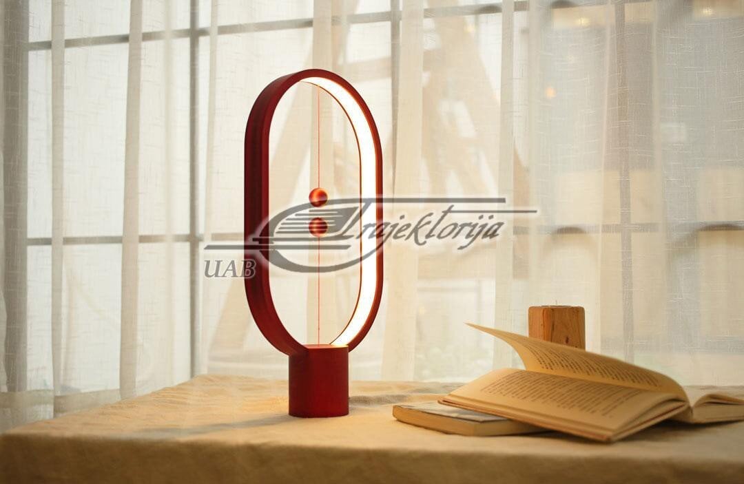 HENG Laualamp Heng Balance Lamp Ellipse Plastic USB, punane hind ja info | Laualambid | kaup24.ee