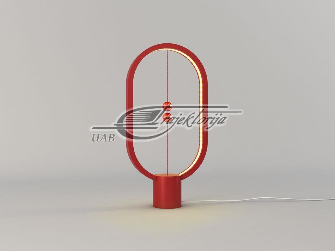 HENG Laualamp Heng Balance Lamp Ellipse Plastic USB, punane hind ja info | Laualambid | kaup24.ee