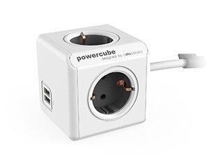 Allocacoc Pikendusjuhe PowerCube Extended USB, 3m цена и информация | Pikendusjuhtmed, kaablid | kaup24.ee