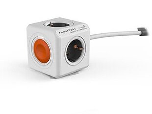 Allocacoc Pikendusjuhe PowerCube Extended Remote White цена и информация | Удлинители | kaup24.ee