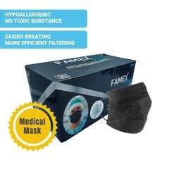 Одноразовые медицинские маски для лица (50 шт.) цена и информация | Аптечки | kaup24.ee