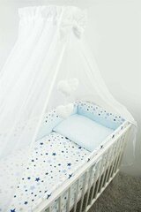 Комплект постельного белья из шести предметов - звезды 120x90x360, синий цена и информация | Детское постельное бельё | kaup24.ee