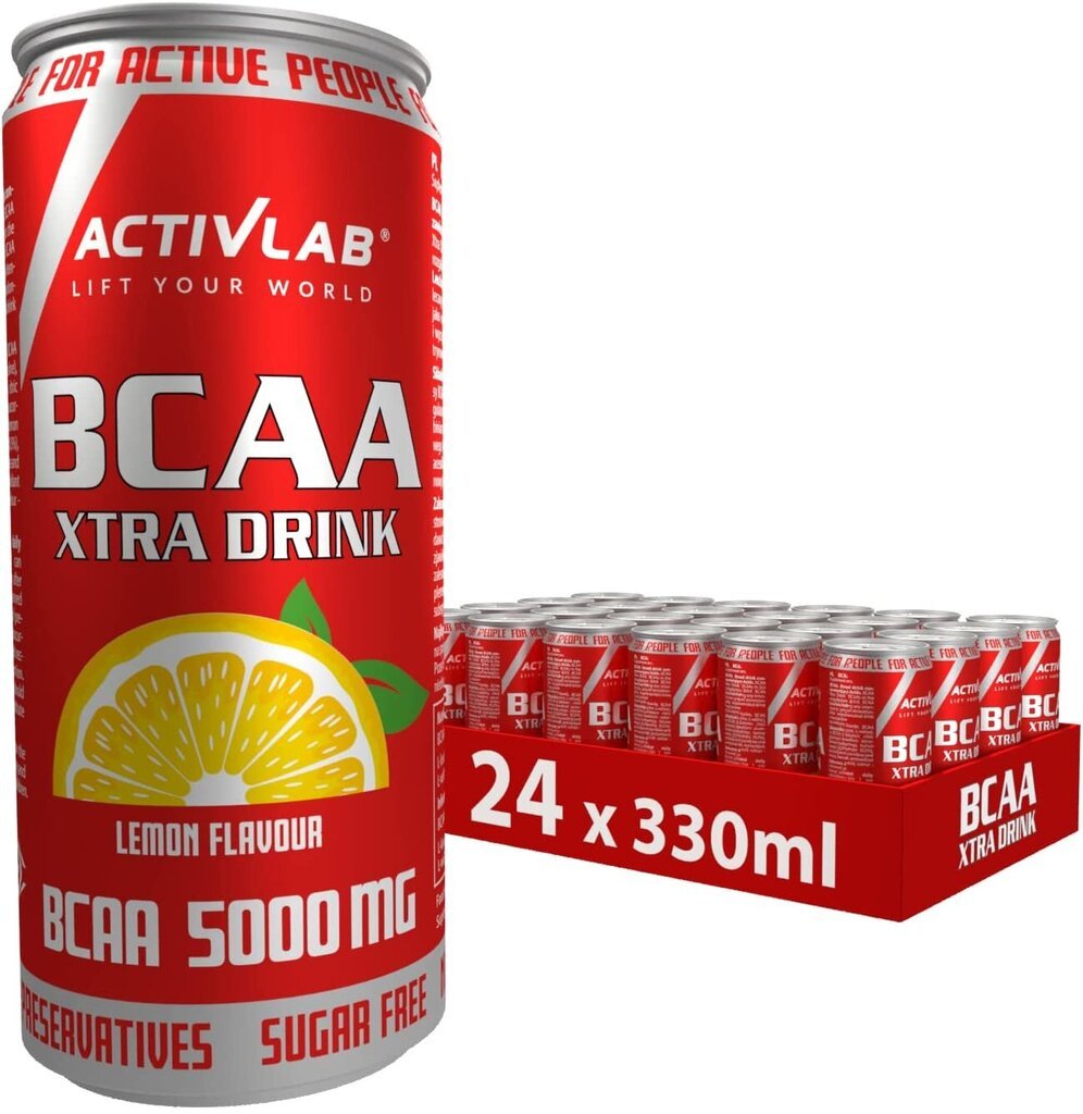 Toidulisand Activlab BCAA Xtra Drink, Sidrunimaitseline, 330 ml hind ja info | Aminohapped | kaup24.ee