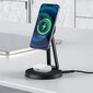 Acefast Qi Wireless Charger 15W for iPhone (with MagSafe) and Apple AirPods Stand Holder Magnetic Holder Black (E8 black) hind ja info | Mobiiltelefonide laadijad | kaup24.ee