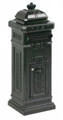 Почтовый ящик-колонна классический 110 см литой алюминий зеленый - цена и информация | Почтовые ящики | kaup24.ee