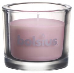 candle in glass Chic 9,2 cm wax pink - цена и информация | Подсвечники, свечи | kaup24.ee
