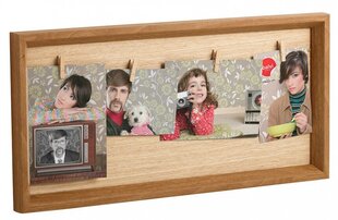 photo frame with rope 28.5 x 56.6 cm natural - цена и информация | Рамки, фотоальбомы | kaup24.ee