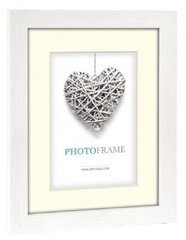 picture frame Regent 16 x 21 cm wood white 2-parts - цена и информация | Рамки, фотоальбомы | kaup24.ee