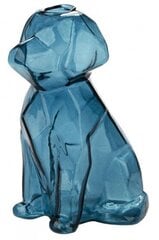 vase dog 15 x 8 x 10,5 cm glass blue - hind ja info | Vaasid | kaup24.ee