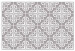wall sticker Audley 15 cm PVC grey / white 24 pieces -