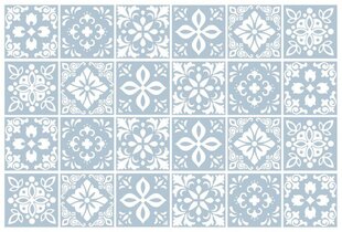 wall sticker Triana 15 cm PVC blue / white 24 pieces - цена и информация | Декоративные наклейки | kaup24.ee