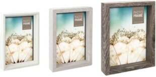 wood photo frames grey/brown/white 3 pieces - цена и информация | Фоторамка | kaup24.ee