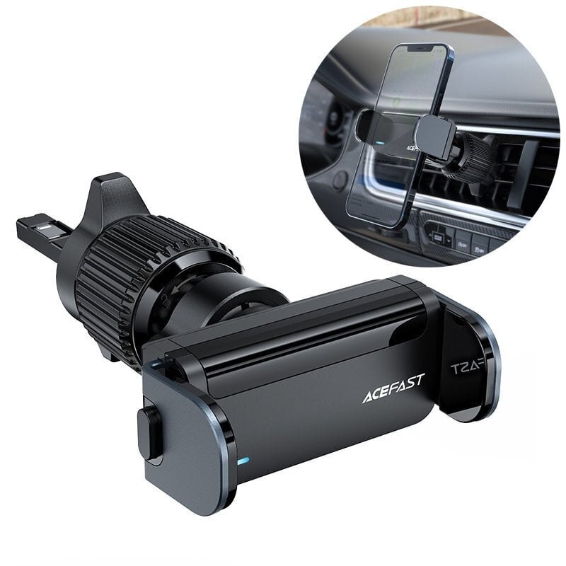 Acefast car automatic phone holder on the ventilation grille black (D9 black) hind ja info | Mobiiltelefonide hoidjad | kaup24.ee