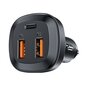 Acefast car charger 66W 2x USB / USB Type C, PPS, Power Delivery, Quick Charge 4.0, AFC, FCP, SCP black (B9) hind ja info | Mobiiltelefonide laadijad | kaup24.ee