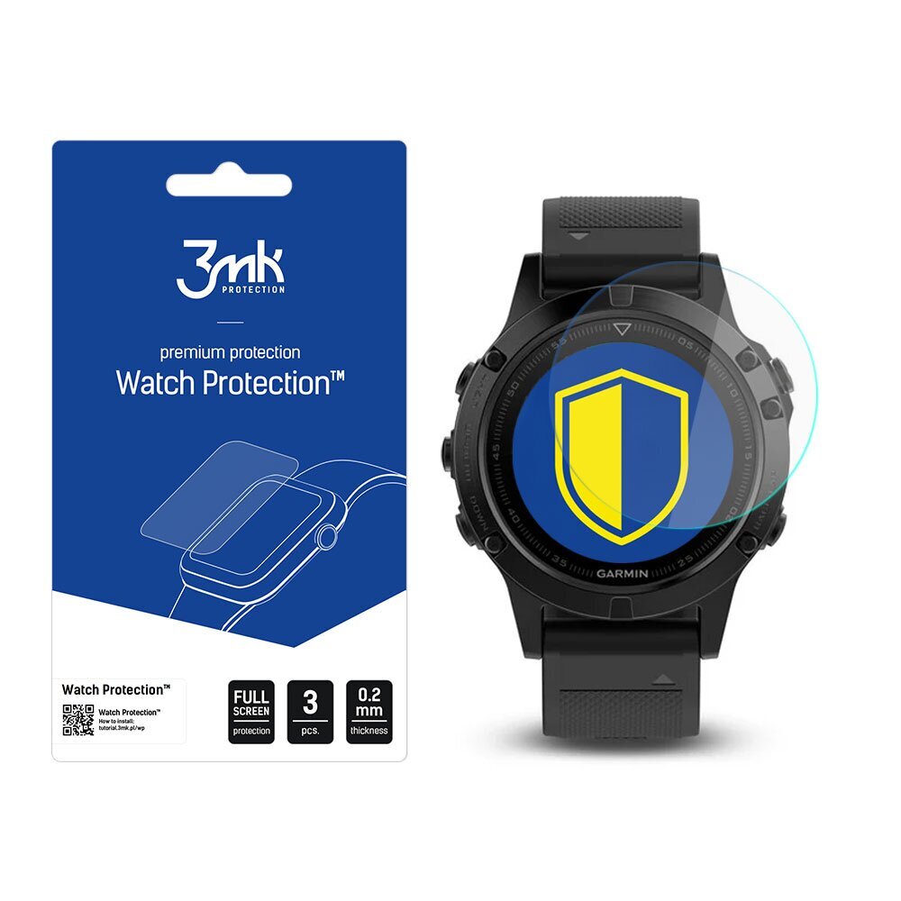 Garmin Fenix 5 47 mm - 3mk Watch Protection™ v. FlexibleGlass Lite screen protector цена и информация | Nutikellade ja nutivõrude tarvikud | kaup24.ee