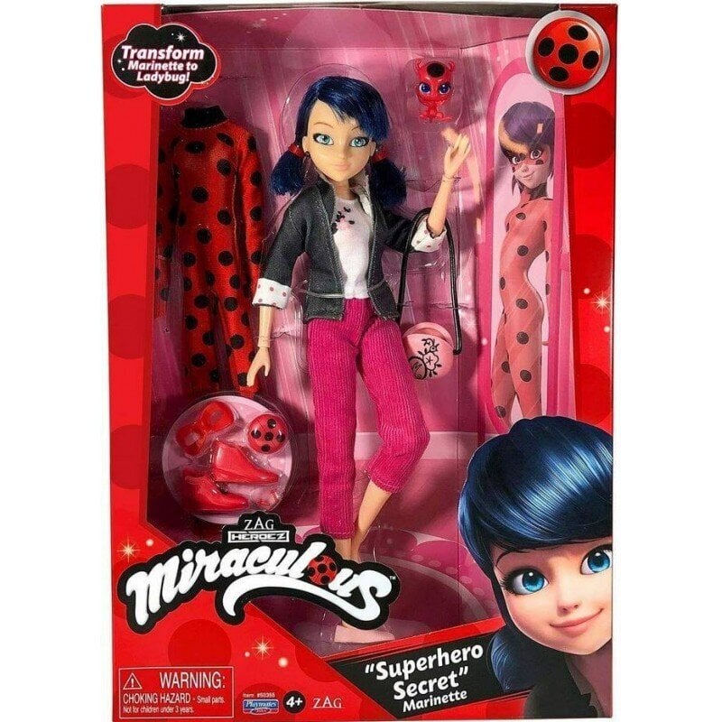 Nukk Marinette Superhero Secret Miraculous цена и информация | Tüdrukute mänguasjad | kaup24.ee