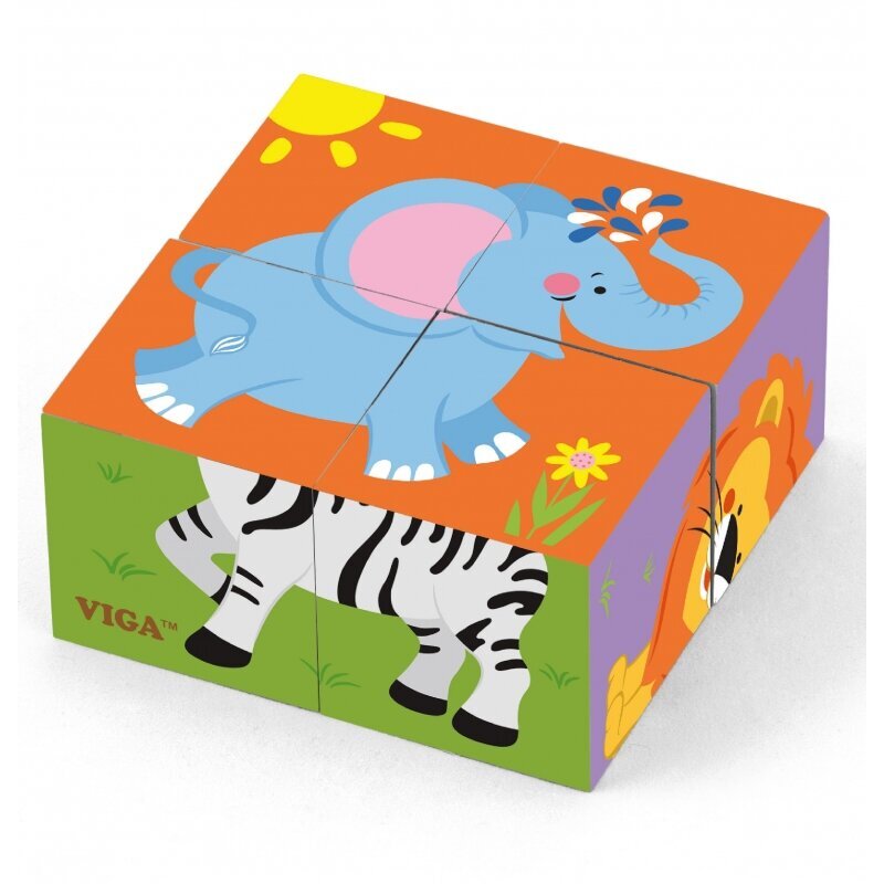 Klotsidest pusle - Loomad hind ja info | Imikute mänguasjad | kaup24.ee