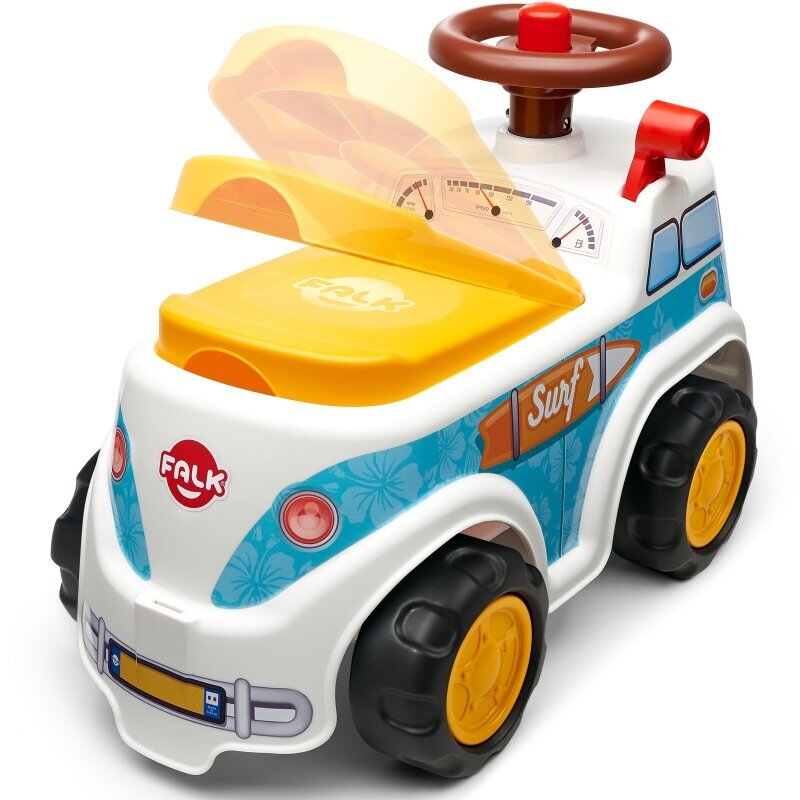 Peale istutav auto Falk roller, valge / sinine цена и информация | Imikute mänguasjad | kaup24.ee