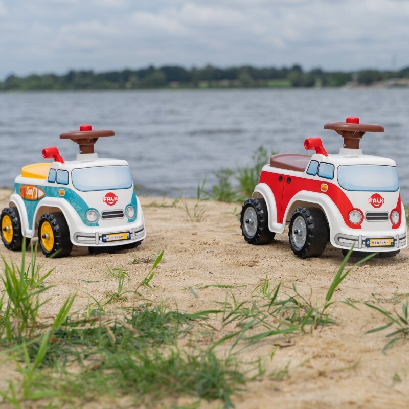 Peale istutav auto Falk roller, valge / sinine hind ja info | Imikute mänguasjad | kaup24.ee