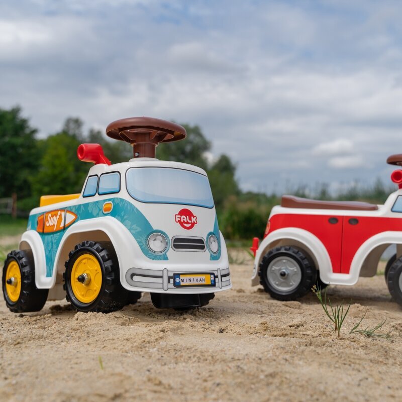 Peale istutav auto Falk roller, valge / sinine цена и информация | Imikute mänguasjad | kaup24.ee